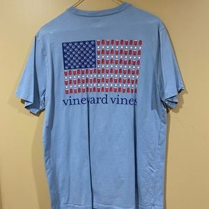 MENS VINEYARD VINES POCKET T BABY BLUE
